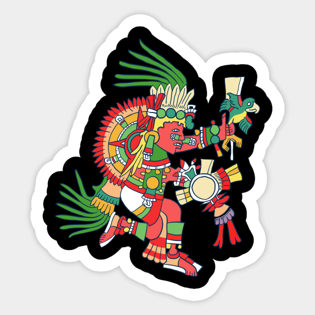 Tonatiuh, Aztec sun God Sticker by StabbedHeart